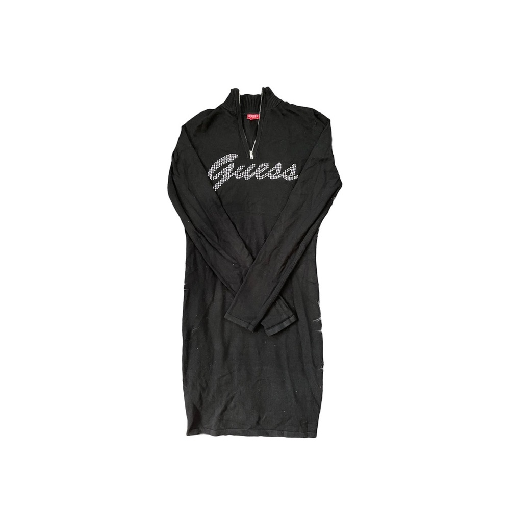 Guess long sleeve quarter zip dress